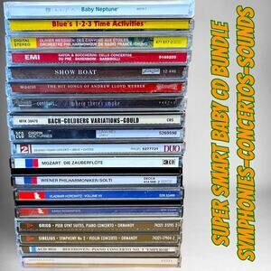 40 Classical CD lot Super Smart Baby bundle- Bach, Beethoven Symphony Concerto